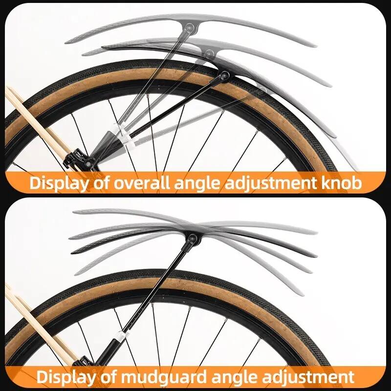 ROCKBROS Fahrradschutzblech Vorne+Hinten Verstellbare 4/7