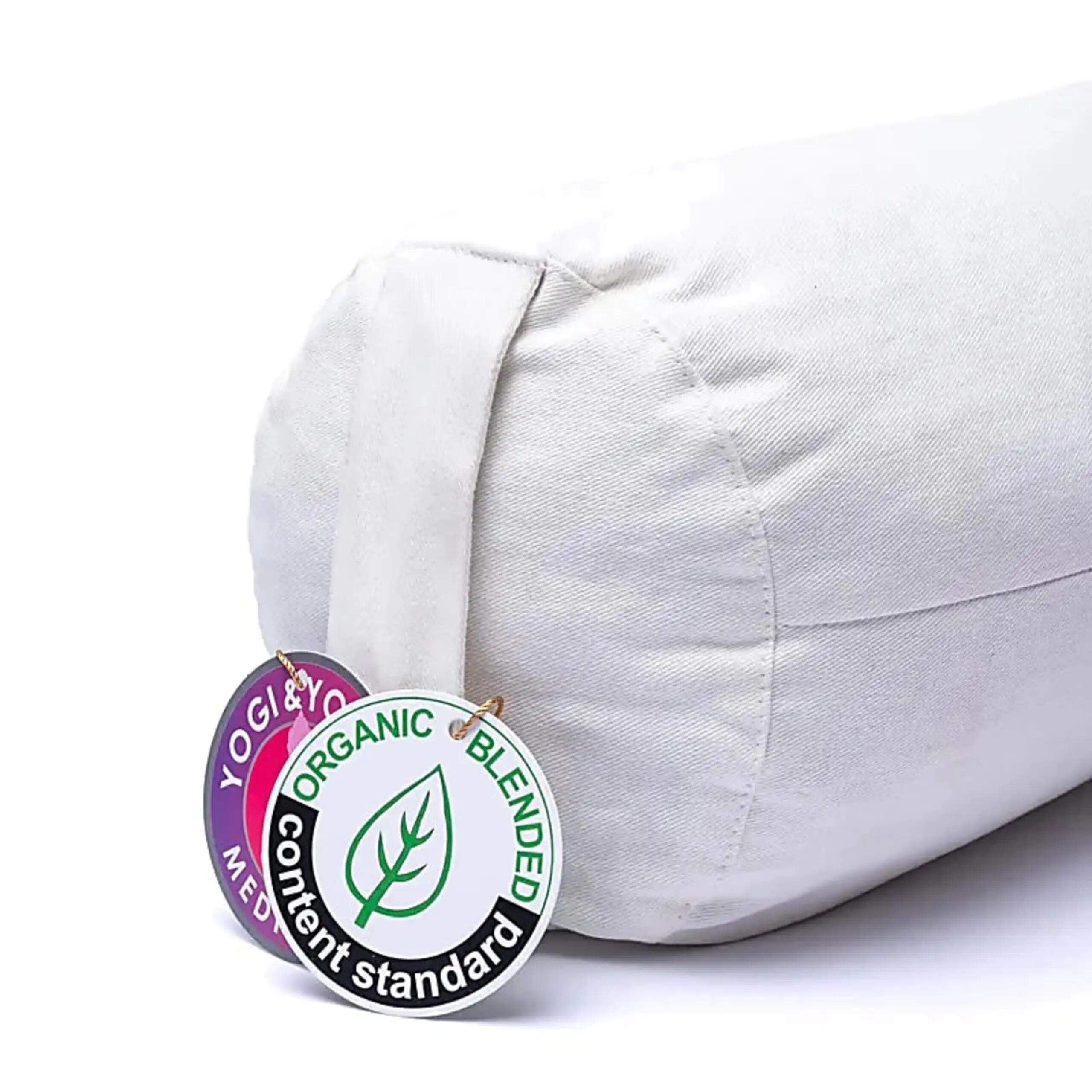 Coussin/rouleau de yoga en coton biologique Hearts OCS 3/3