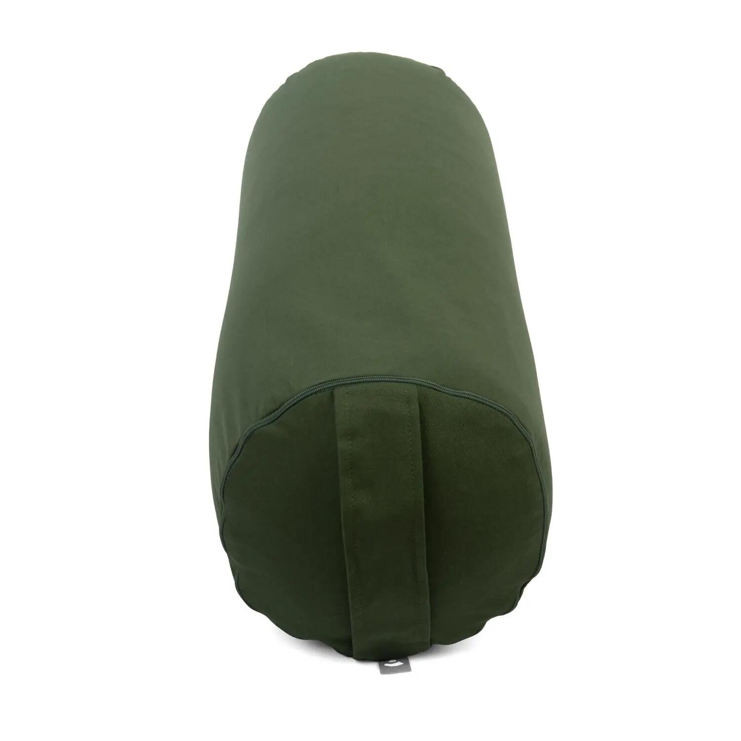 Bolster / Wałek do jogi ECO - butelkowy zielony