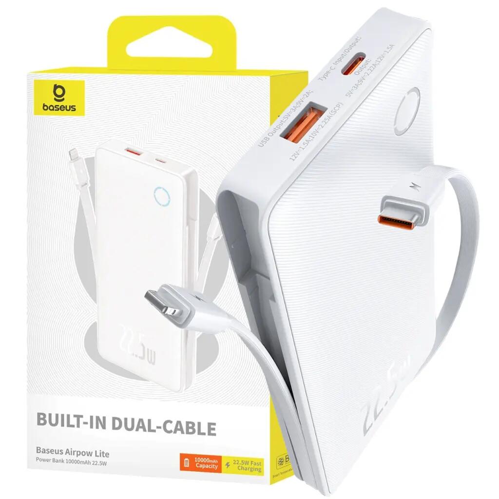 Powerbank Baseus 10000 mAh 22,5W USB-C lightning
