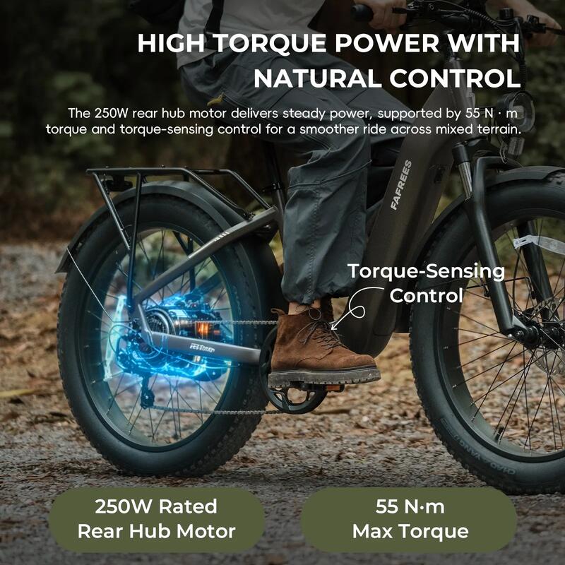 Bicicletă electrică FAFREES F26 ROVER, baterie 48V 20AH, motor 250W