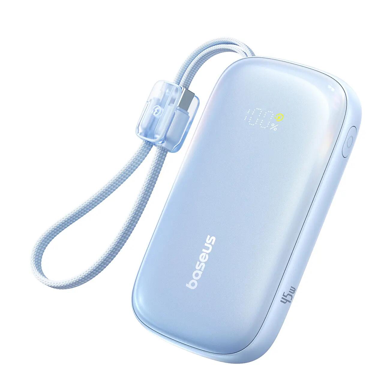 Powerbank Baseus 10000mAh 45W odłączany kabel USB-C/ lightning