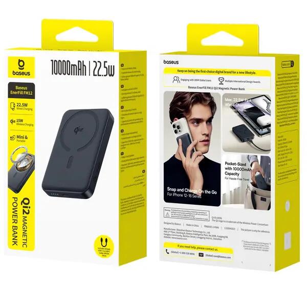 Powerbank Baseus QI2 10000 mAh 22.5W z magsafe 7/7
