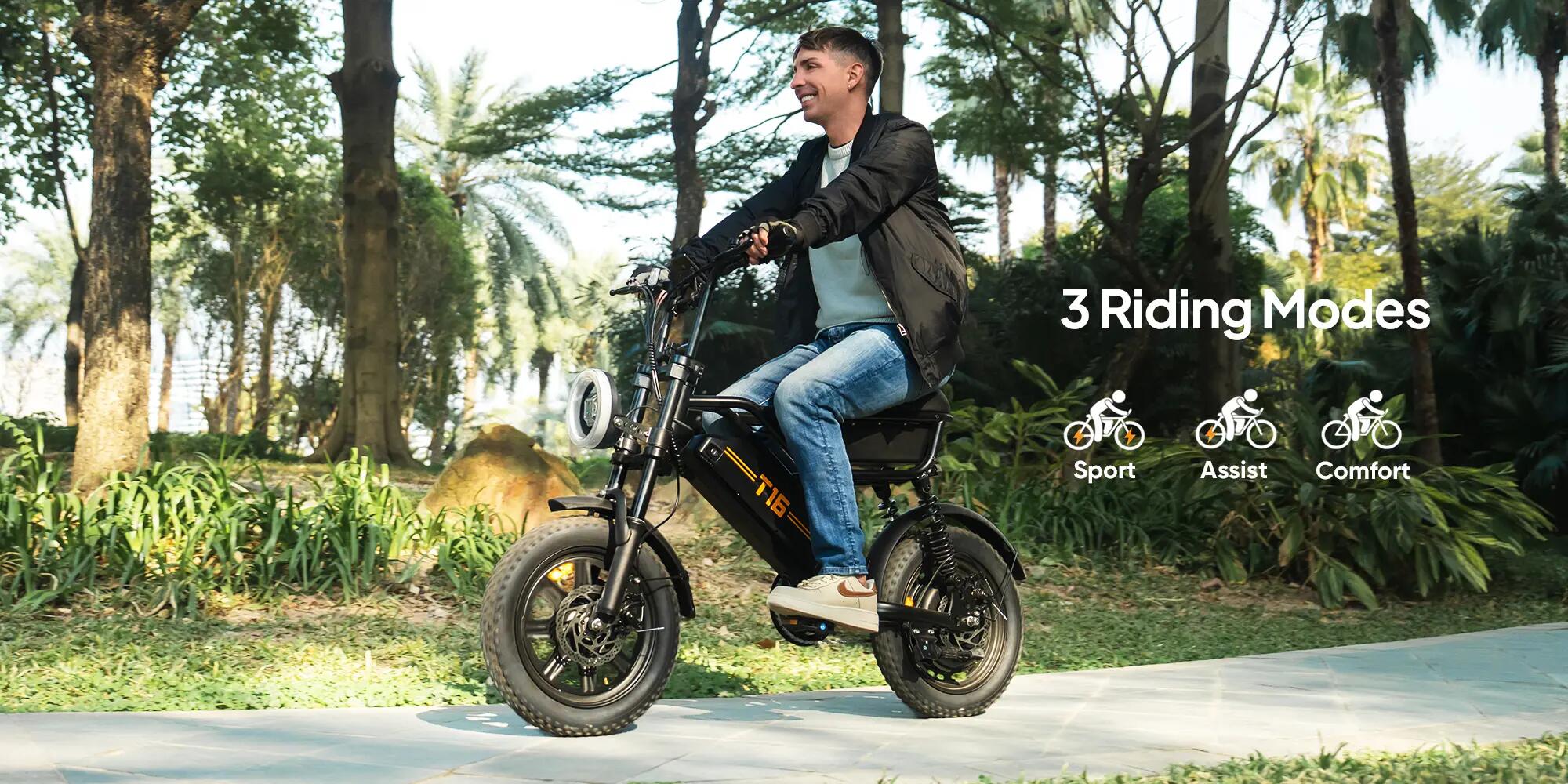 Bicicletta elettrica per adulti URLIFE T16 Batteria 48V 13AH 14/15
