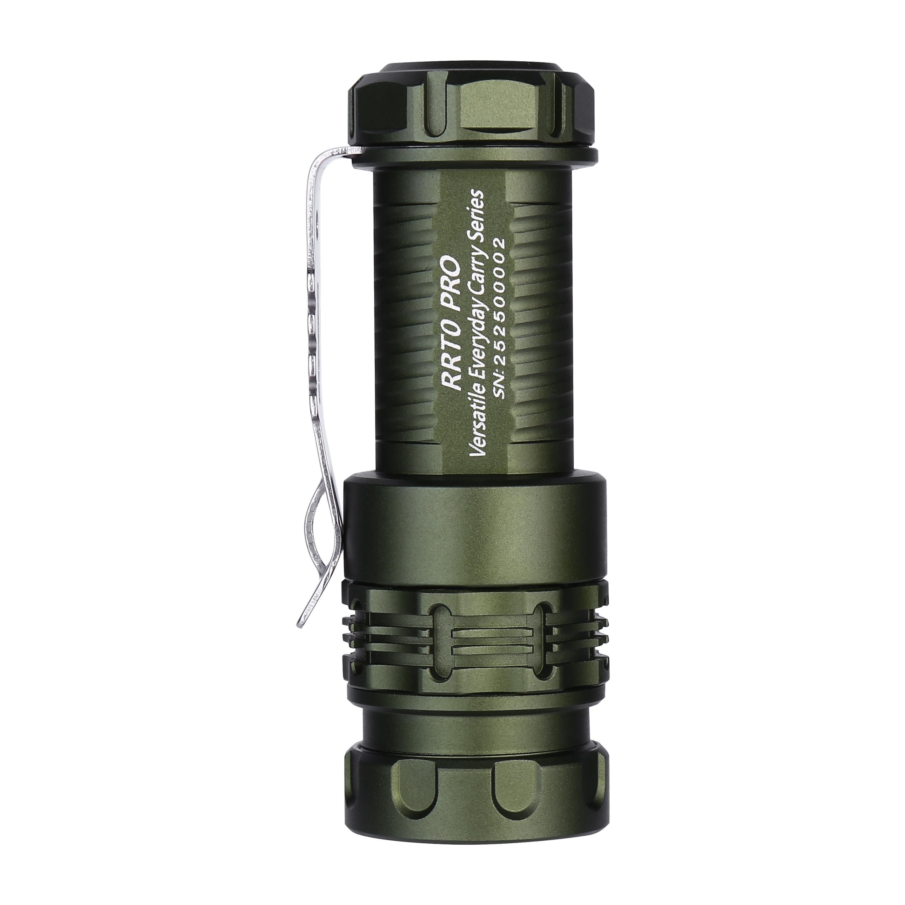 RRT0 PRO LED Small EDC Flashlight 1680 Lumens Rechargeable torch 3/15