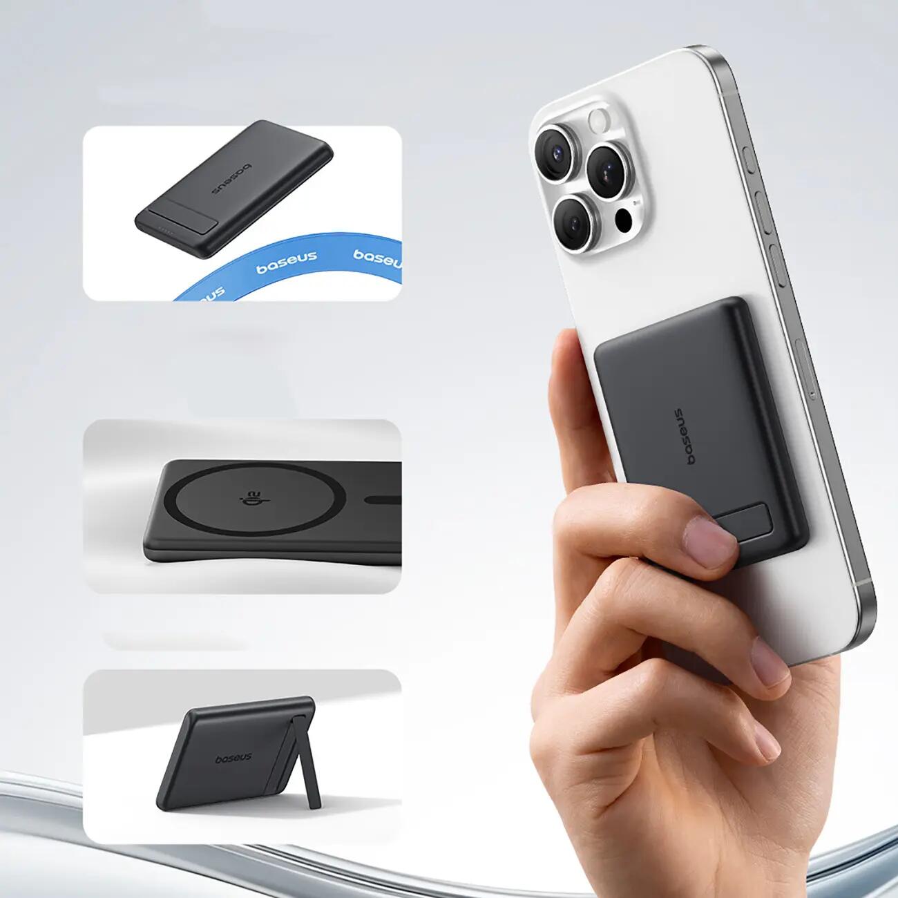 Powerbank Baseus indukcyjny z magsafe QI2 5000mAh 20W 5/7