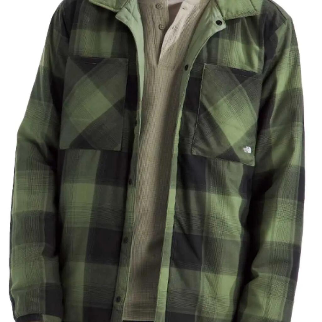 Reversible padded jacket - Afterburner green/tartan