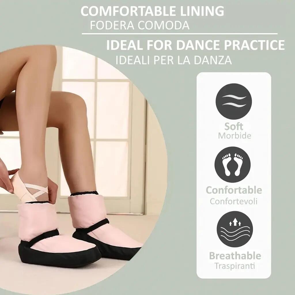 BOTAS DANÇA WARM UP AQUECEDORES PÉS AQUECIMENTO PARA BAILARINA BALLET FF 3/5
