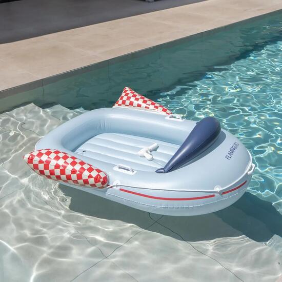 Flamingueo Bouée Bateau Enfant Avec Pistolet À Eau PVC Multicolore