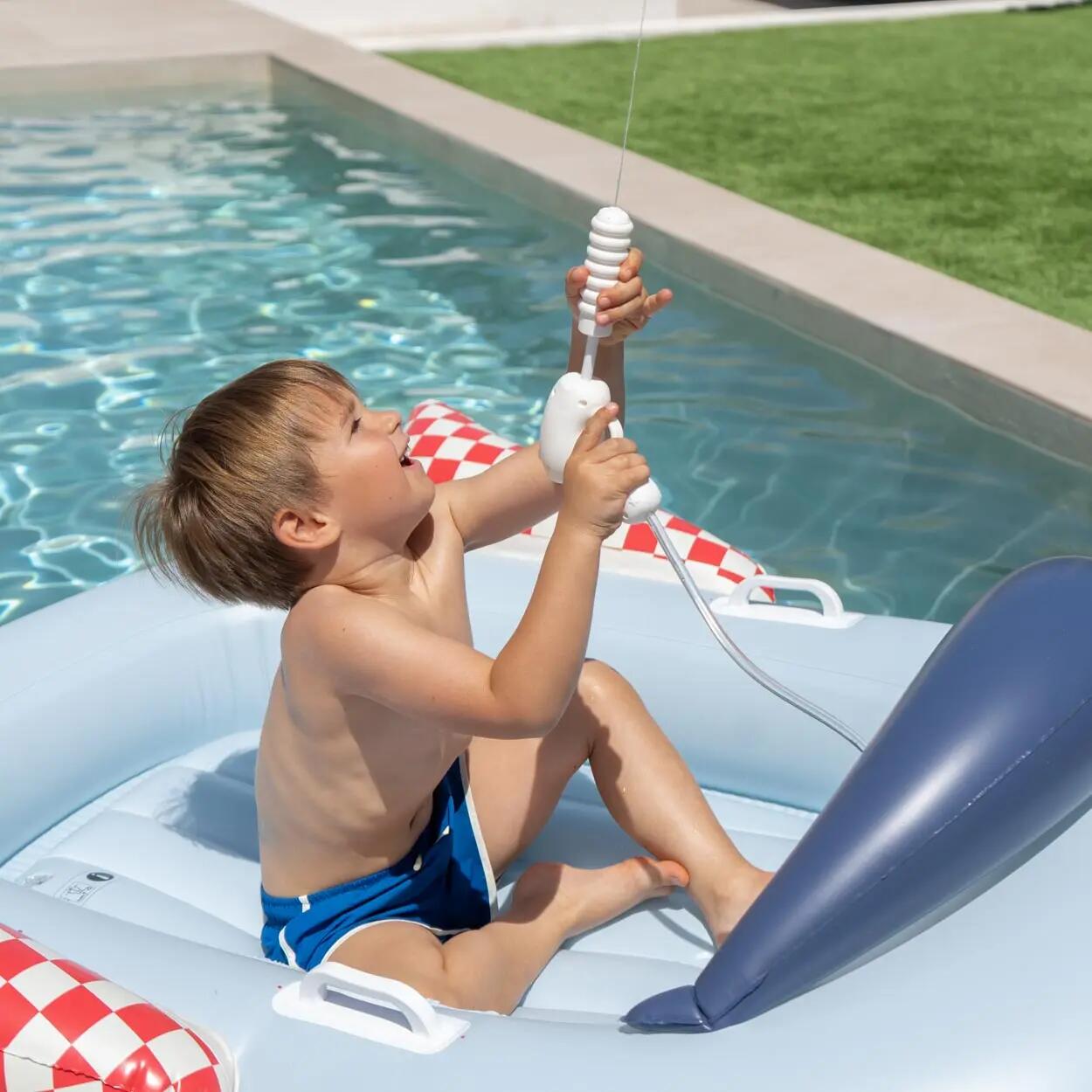 Flamingueo aufblasbares Kinderboot mit mehrfarbiger PVC-Wasserpistole 4/7