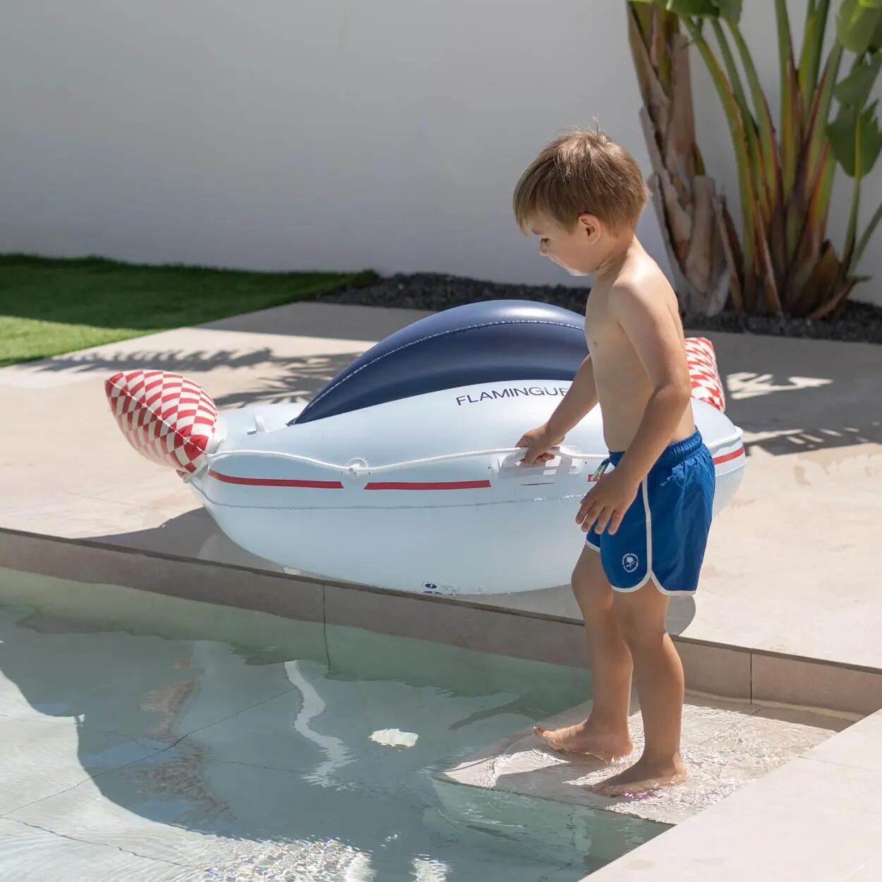 Flamingueo aufblasbares Kinderboot mit mehrfarbiger PVC-Wasserpistole 3/7