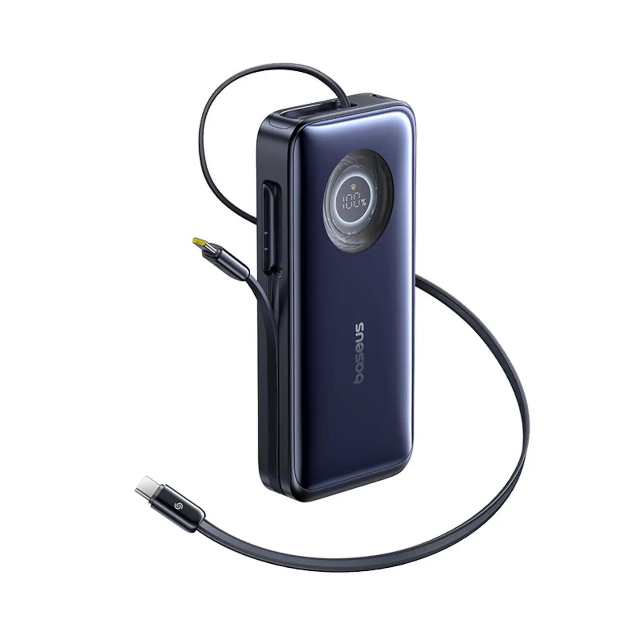 Powerbank Baseus 20000 mAh 100W 2 zwijane kable USB-C 6/7
