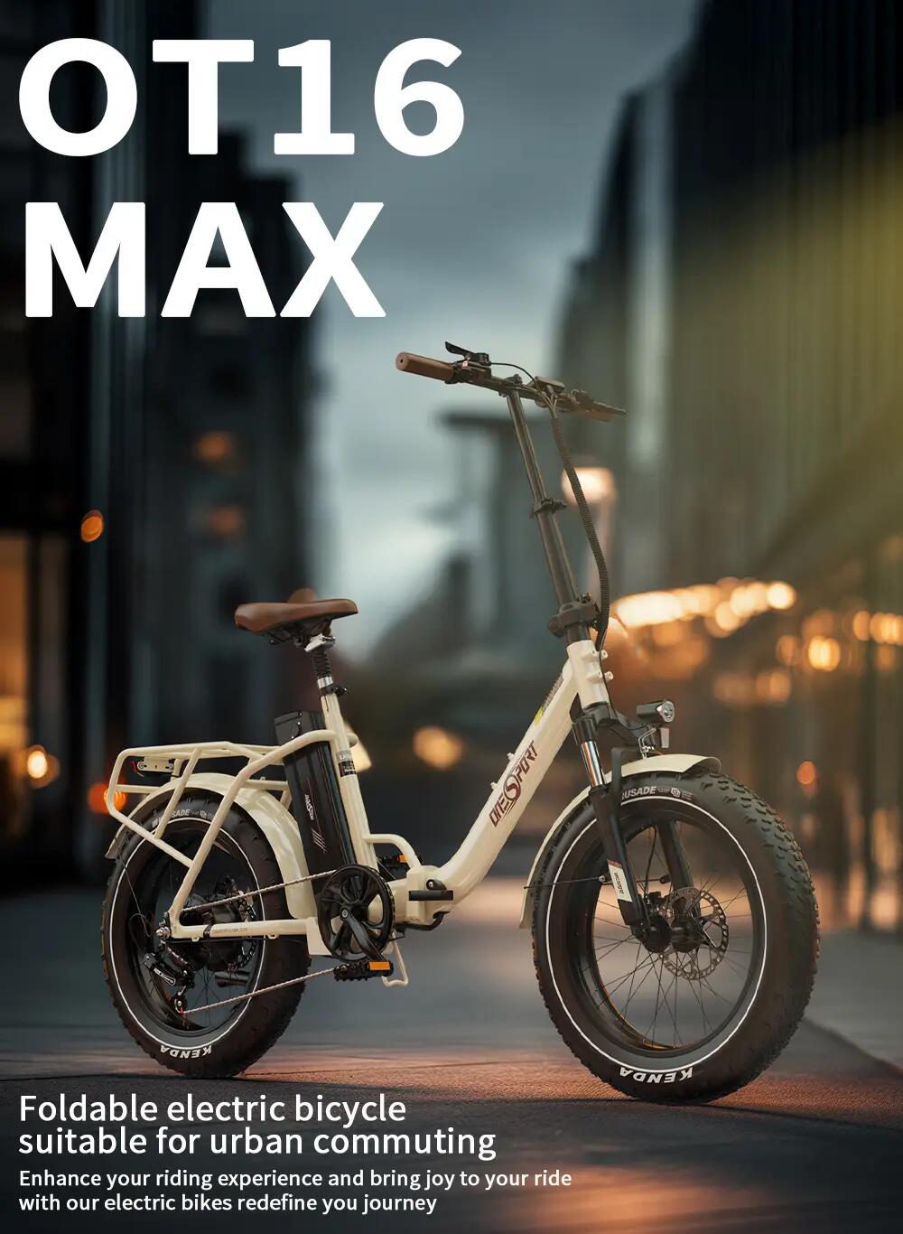 Elektrofahrrad für Erwachsene ONESPORT OT16MAX Akku 48V 18Ah 11/15