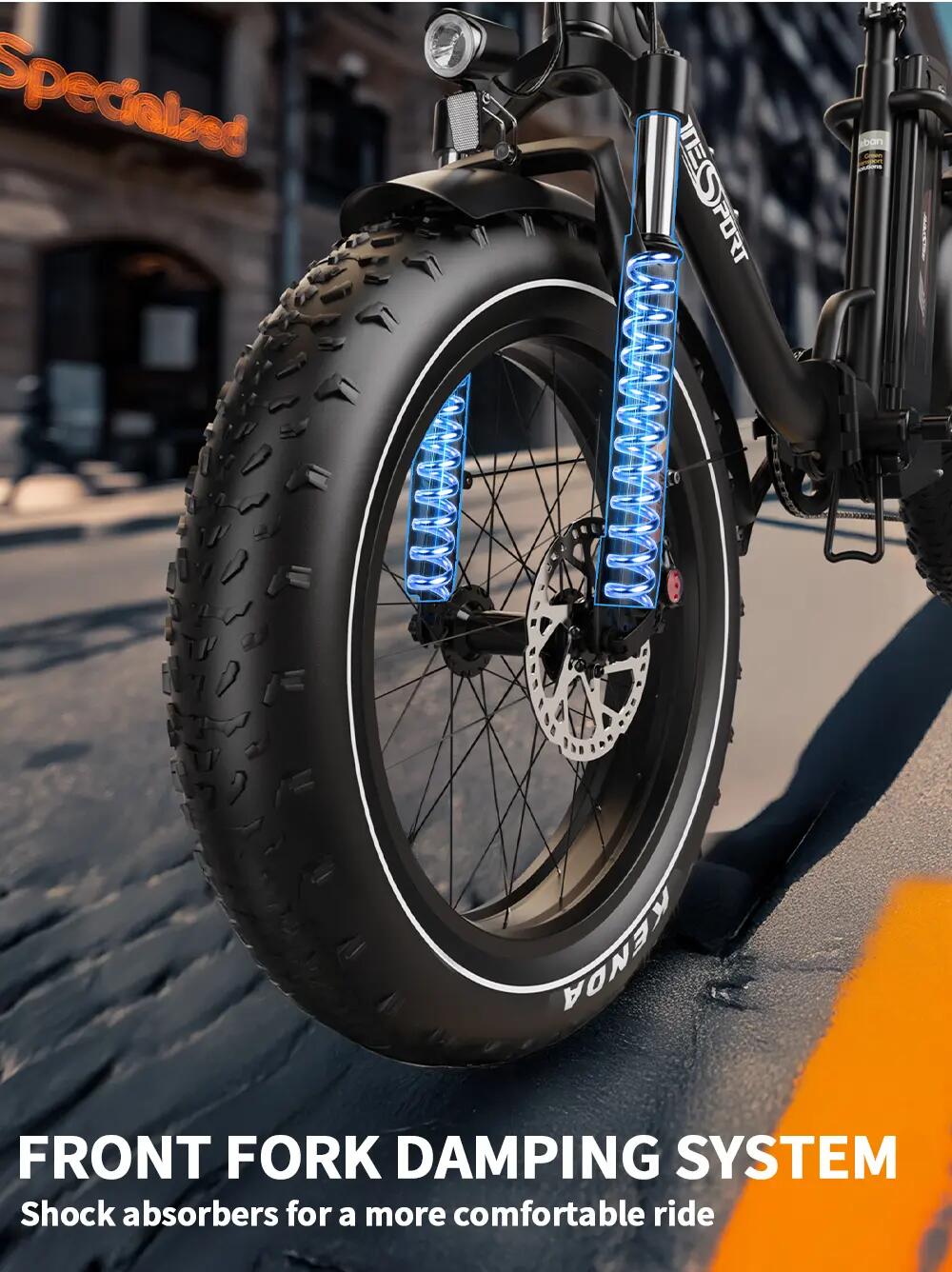 Elektrische fiets voor volwassenen ONESPORT OT16MAX batterij 48V 18Ah 11/15
