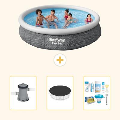Bestway fast set rond - 366x76 cm - 4-delig s22665
