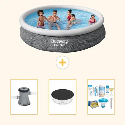 Bestway Fast Set Ronde - 366x76 cm - 4-pièces S22665