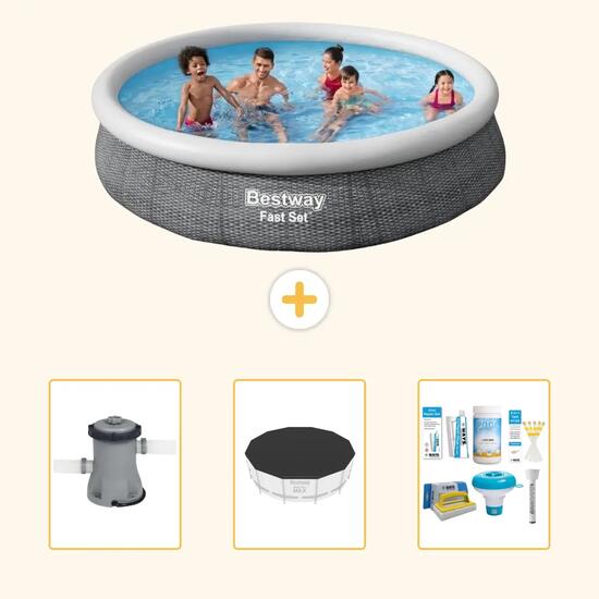 Bestway Fast Set Ronde - 366x76 cm - 4-pièces S22665