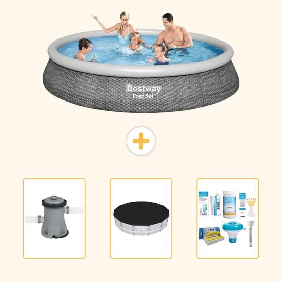 Bestway Fast Set Ronde - 396x84 cm - 4-pièces S22671