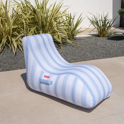 Flamingueo Poltrona Gonfiabile Premium Piscina PVC Blu