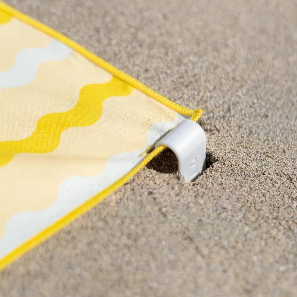 Flamingueo toalla playa microfibra amarillo 3/6