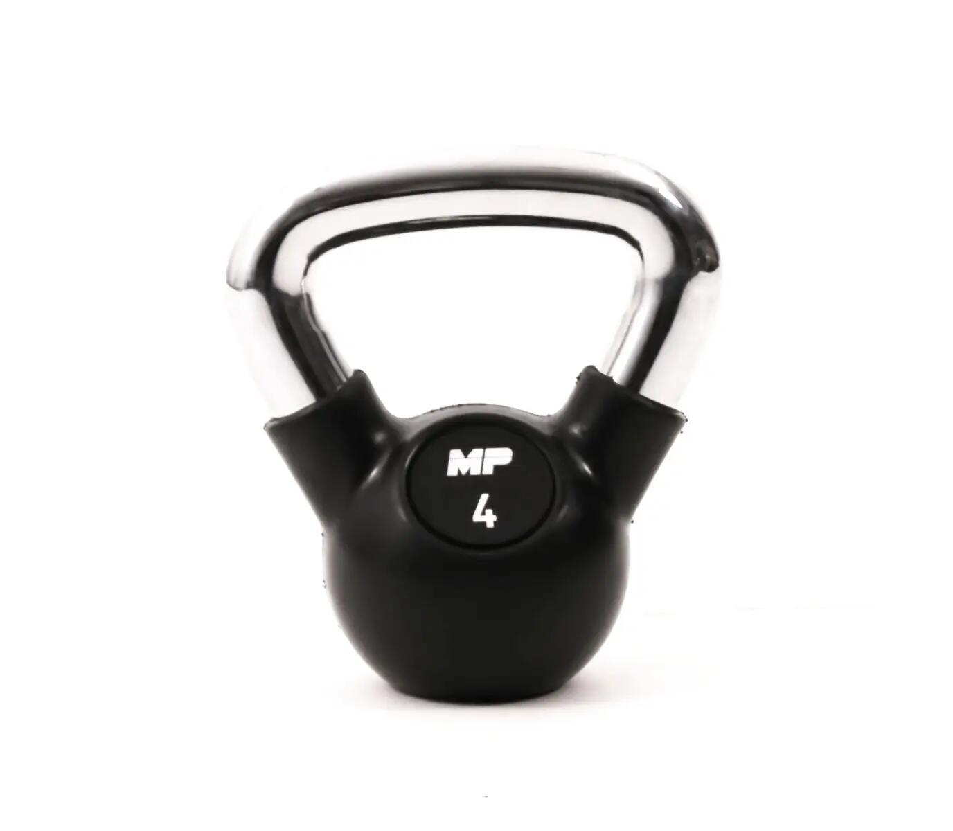 Muscle Power MP1304 Kettlebell Rubber/Chrome 4 kg 1/6