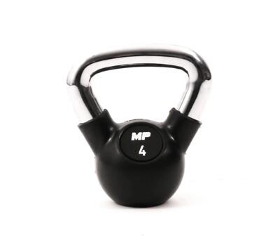 Muscle power mp1304 kettlebell rubber/chrome 4 kg