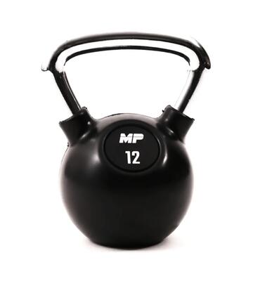 Muscle power mp1304 kettlebell rubber/chrome 12 kg