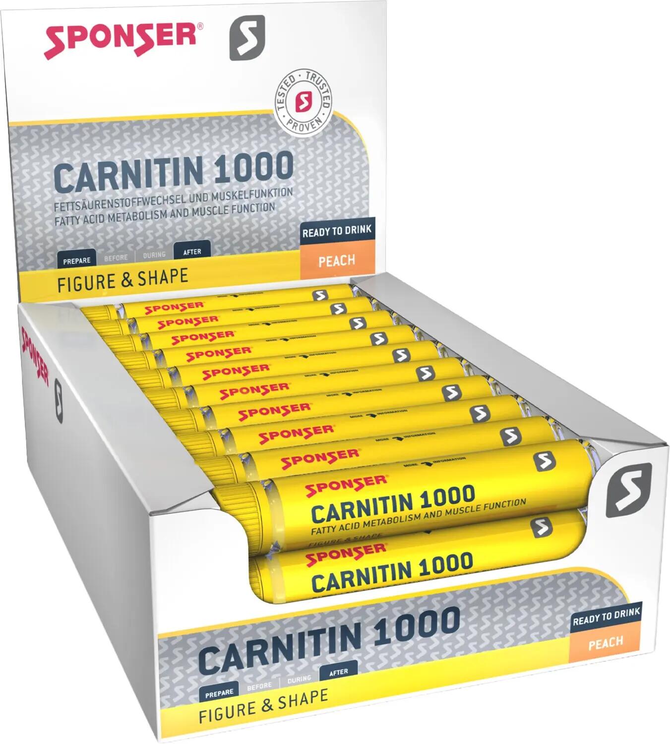 Carnitin 1000, PEACH Display (30 x 25 ml) 2/7
