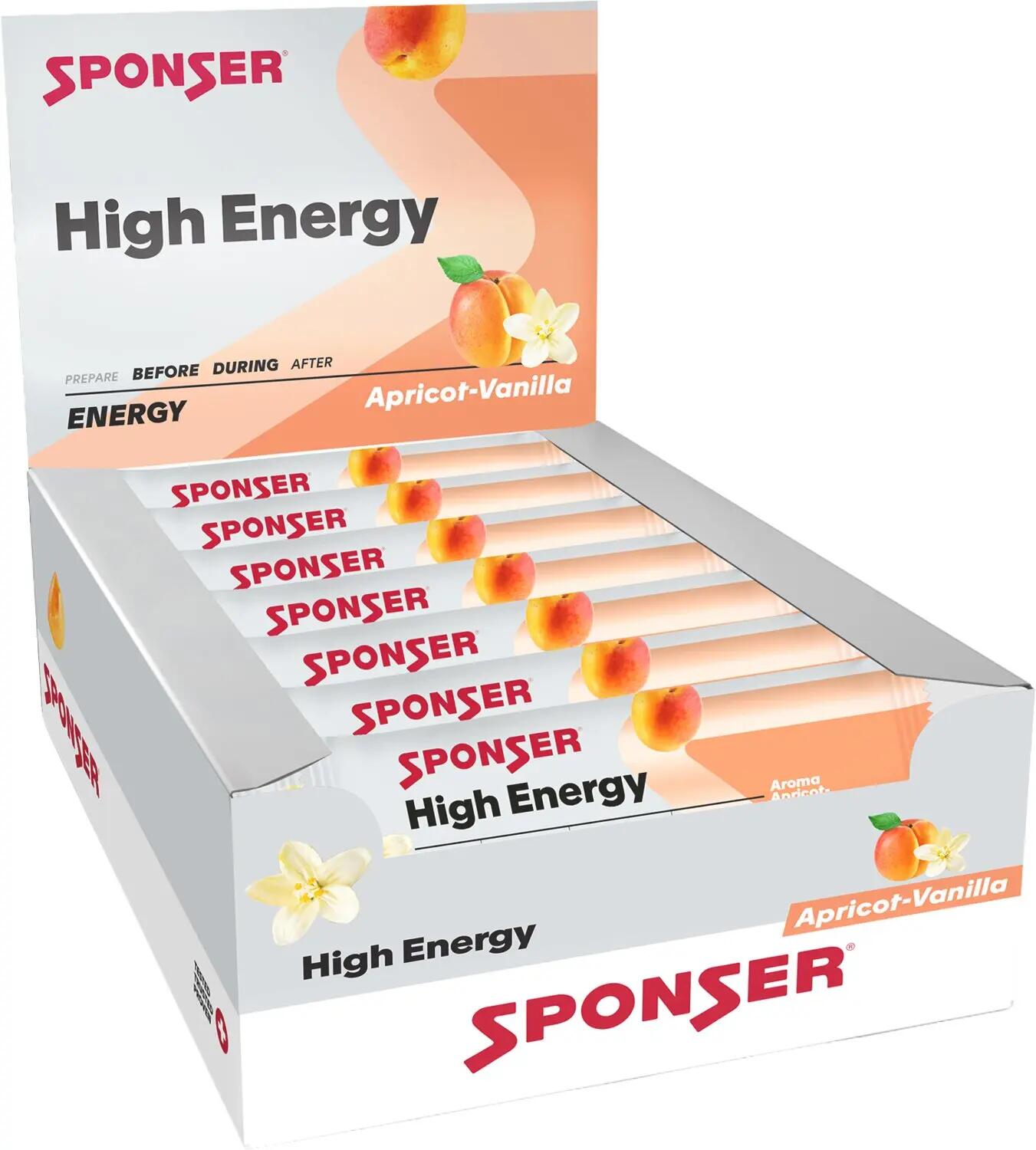 High Energy Bar, APRICOT-VANILLA Display (30 x 45 g) 2/7