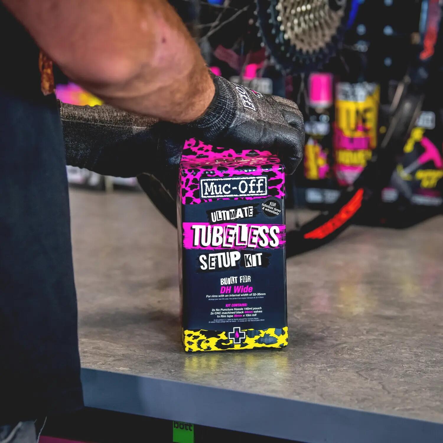 Kit de Sellado Tubeless Muc Off. Valvulas de 60mm y Llantas 19 a 21mm 4/5