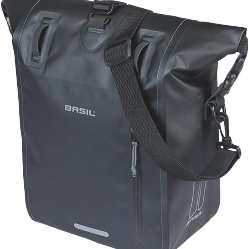 Basil Rivo M Einzeltasche, Tarp. MIK Hooks, 12-15L, black