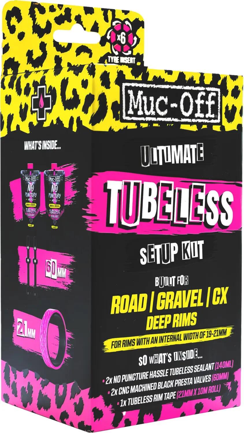 Kit de Sellado Tubeless Muc Off. Valvulas de 60mm y Llantas 19 a 21mm 3/5