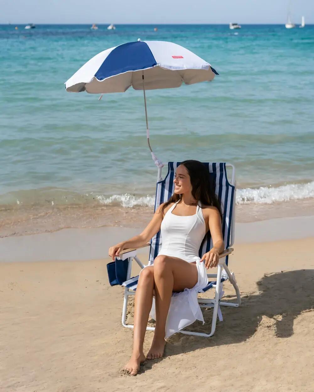 Flamingueo sonnenschirm für strandstuhl UPF50+ 2/7