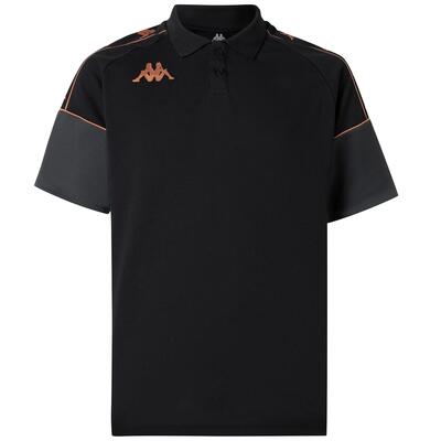 Poloshirt - heren - miolo - slim fit - zwart/grijs