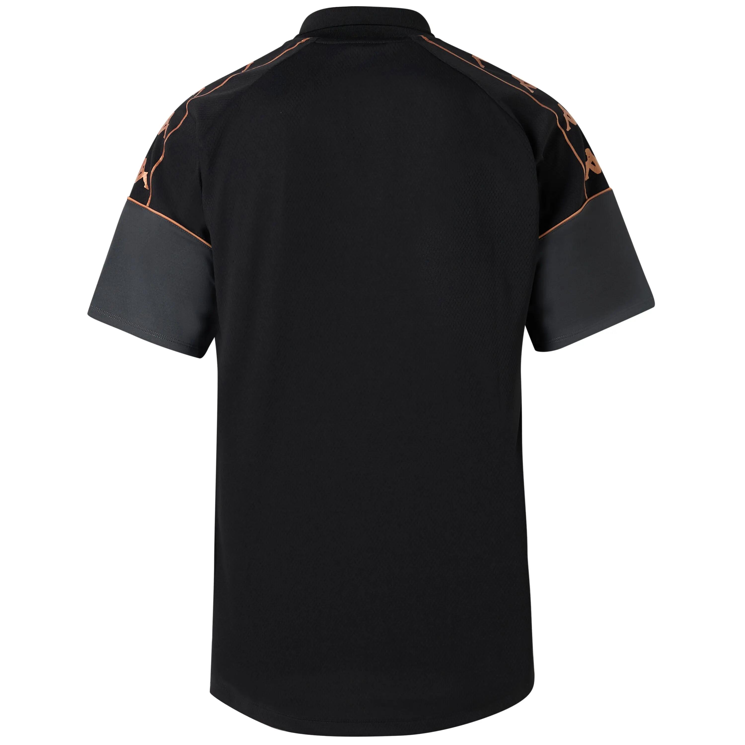 Herren - Sport - Polo - slim fit wabenstruktur - Miolo - schwarz/grau 4/4