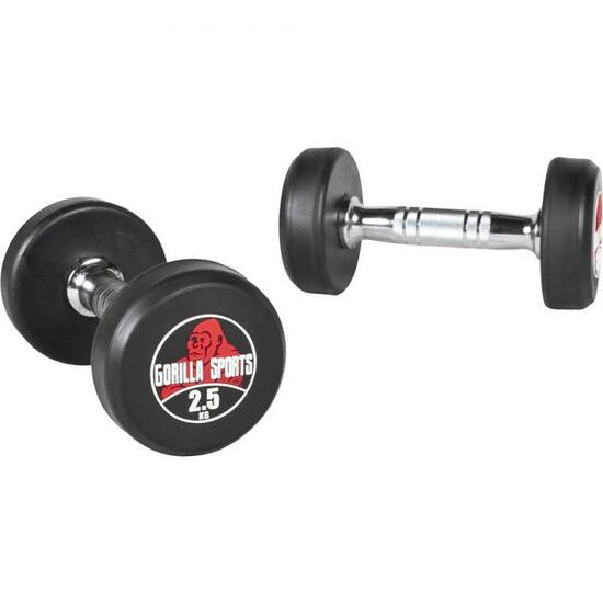 Dumbbell set 5 kg - Halterset - 2x2,5 kg - Dumbells - Gietijzer