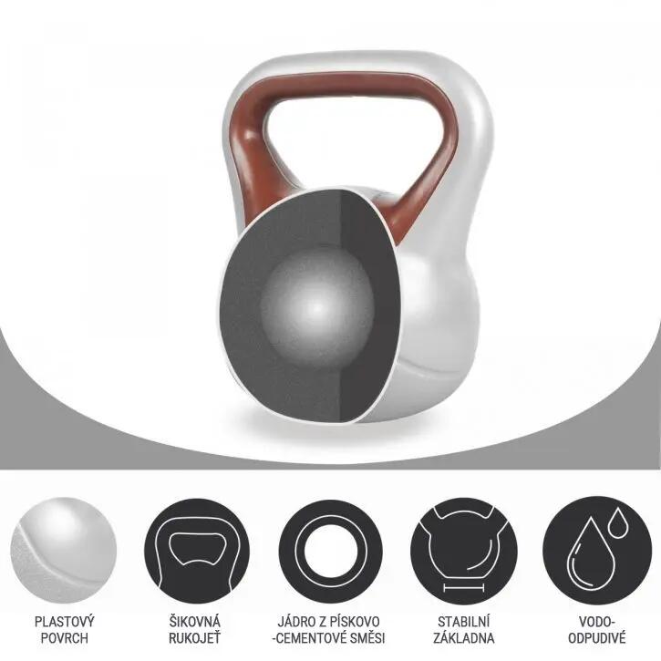 KETTLEBELL PLASTIQUE | STYLISH | MUSCULATION | AU CHOIX DE 2KG À 20KG 3/7