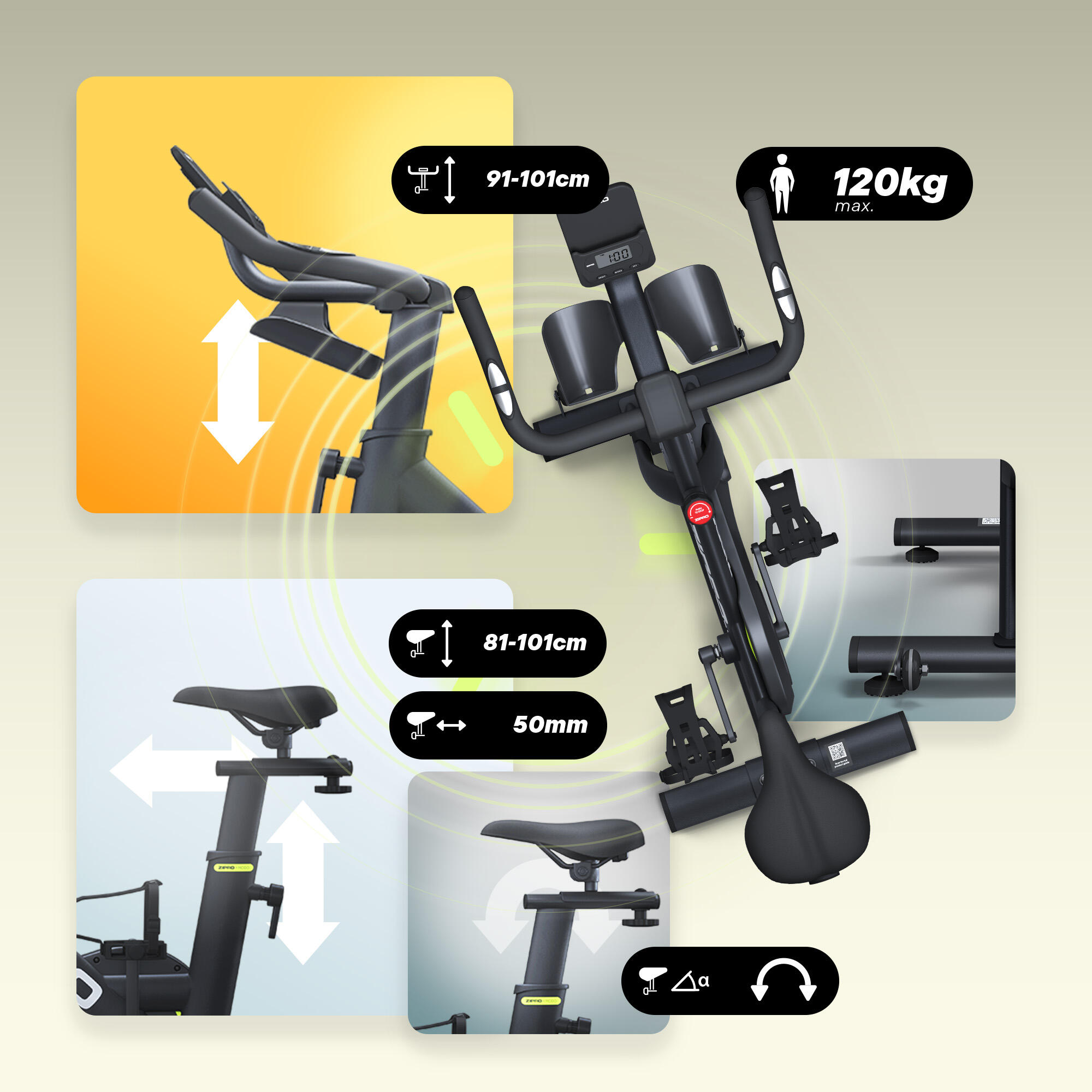 Bicicleta Ciclo Indoor Zipro Modo Bluetooth FitShow 9/15