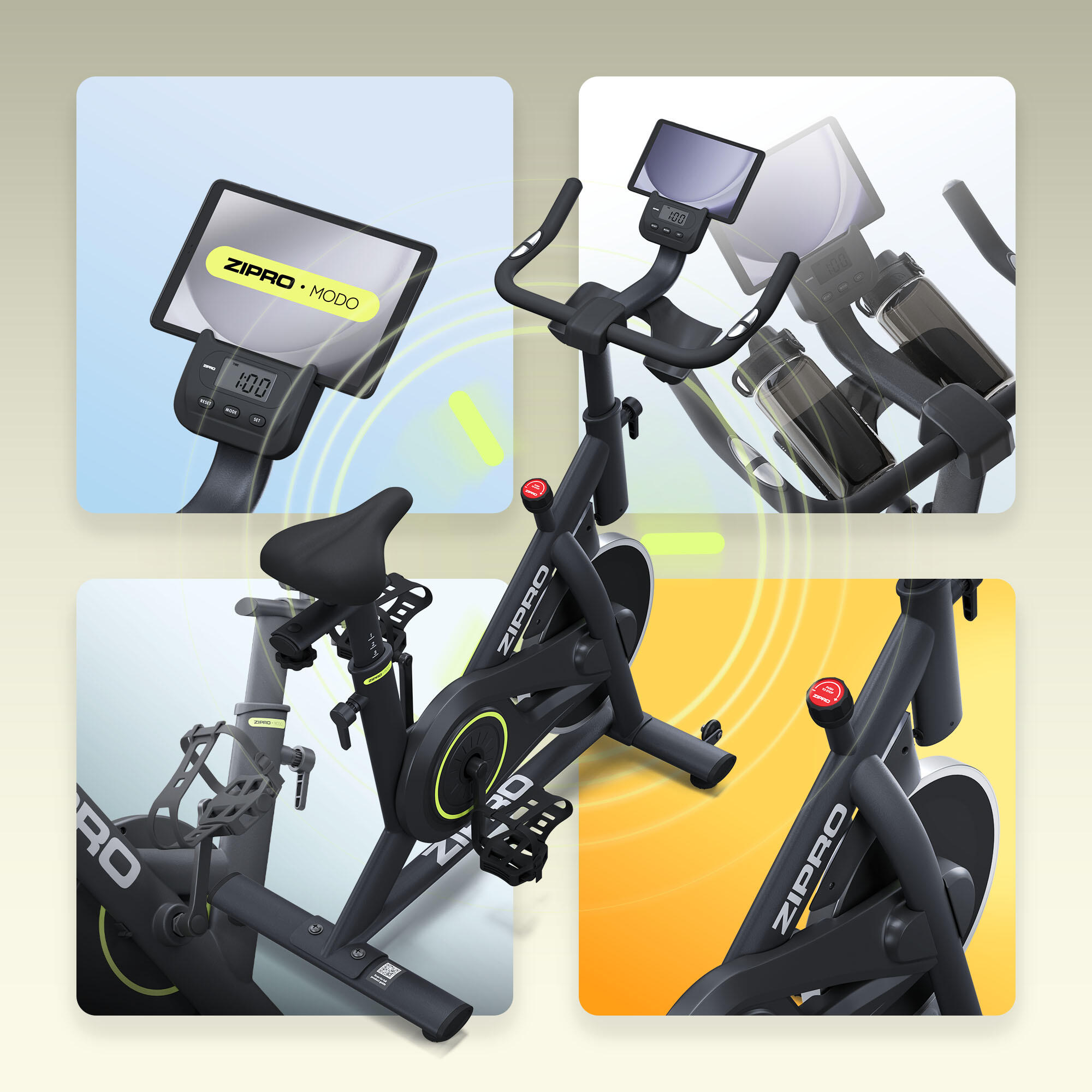 Bicicleta Ciclo Indoor Zipro Modo Bluetooth FitShow 8/15