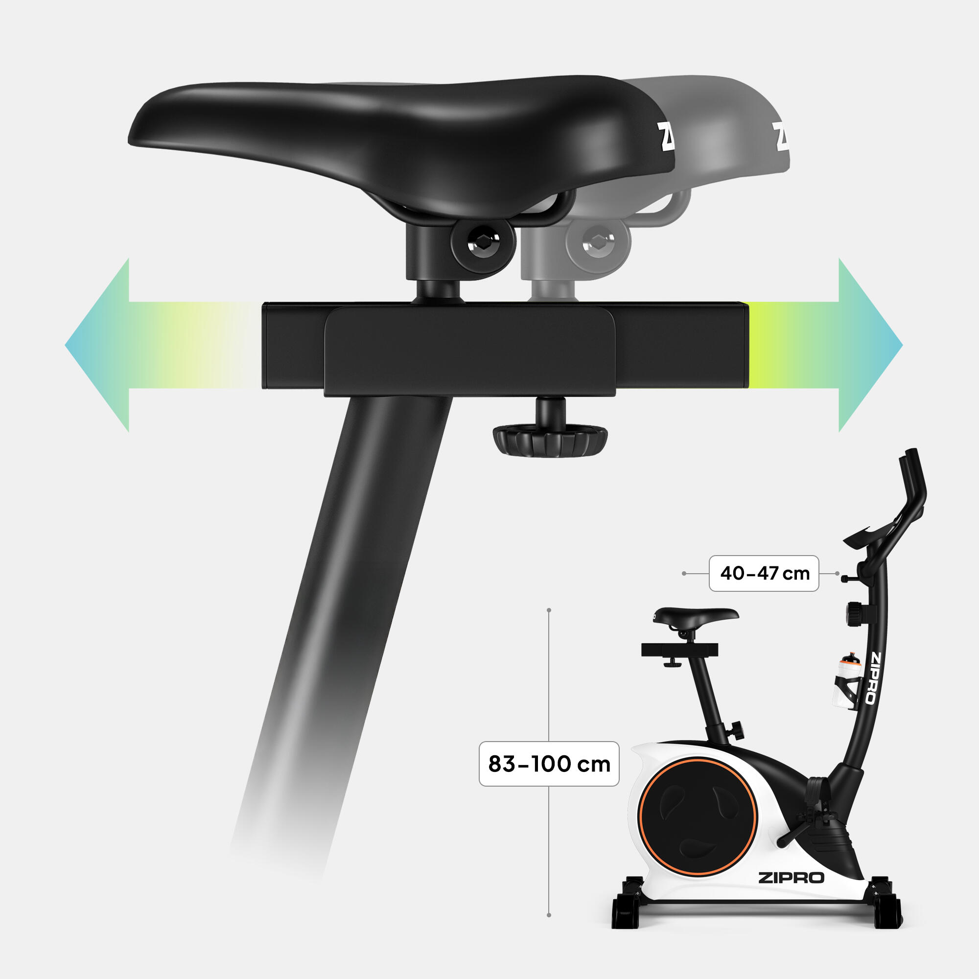 Hometrainer Zipro Nitro RS magnetische weerstand 8 kg voor fitness
