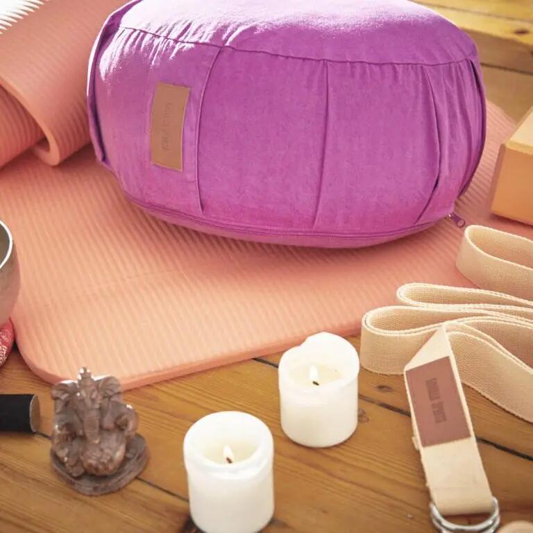 Cojín de Yoga Meditación Gorilla Sports Púrpura 6/7