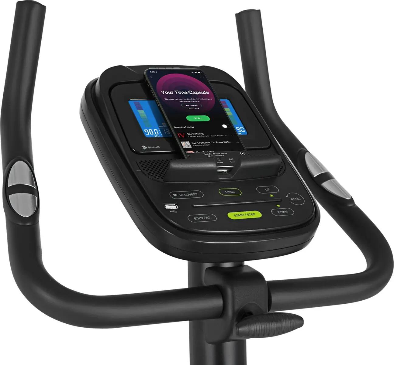Bicicleta estática electromagnética Zipro Flame con iConsole+ Kinomap cardio 12/16