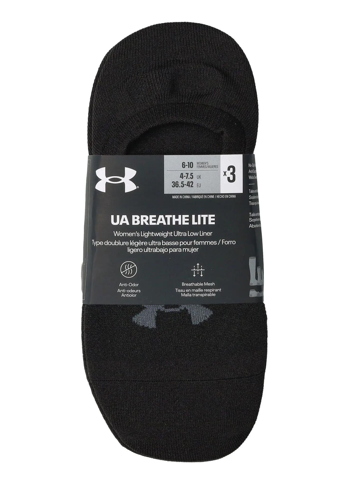Calcetines de entrenamiento para mujer Under Armour Breathe Lite Ultra Low 3P 2/6