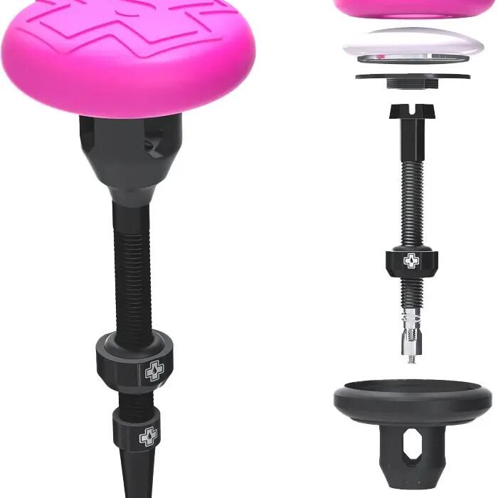 Tubeless Secure Tag Holder + Valve Kit 44mm black