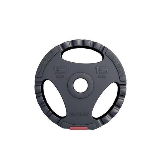 Gewichtsschijf - Olympisch - Halterschijf - 15 kg - Kunststof Gripper - 50 mm