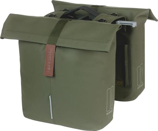 Dubbele fietstas “City Double Pannier Bag MIK 2.0”, mosgroen