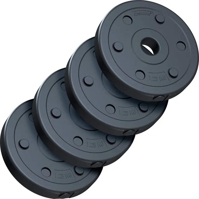 Set de placi de greutati 5 KG (4x1.25 KG) 30 si 31mm umplute cu ciment 3/6