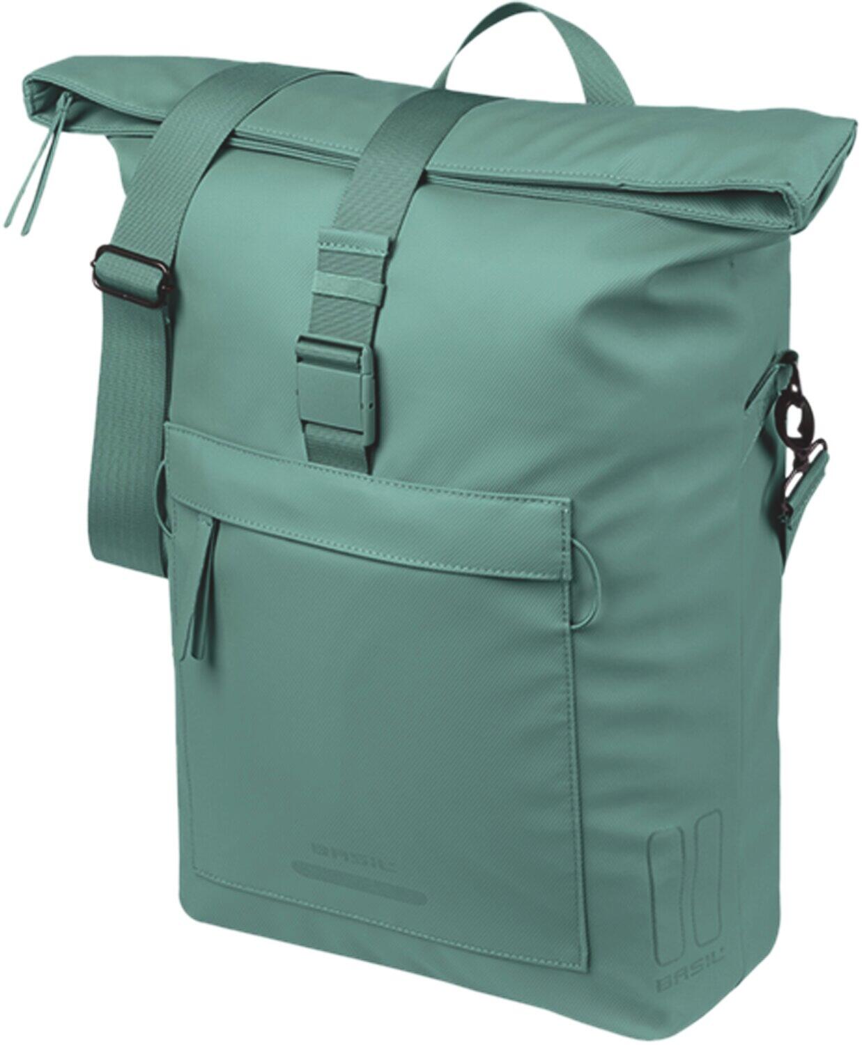 Basil Brooklyn Umhängetasche MIK Hooks, 17L, silver-green 1/6