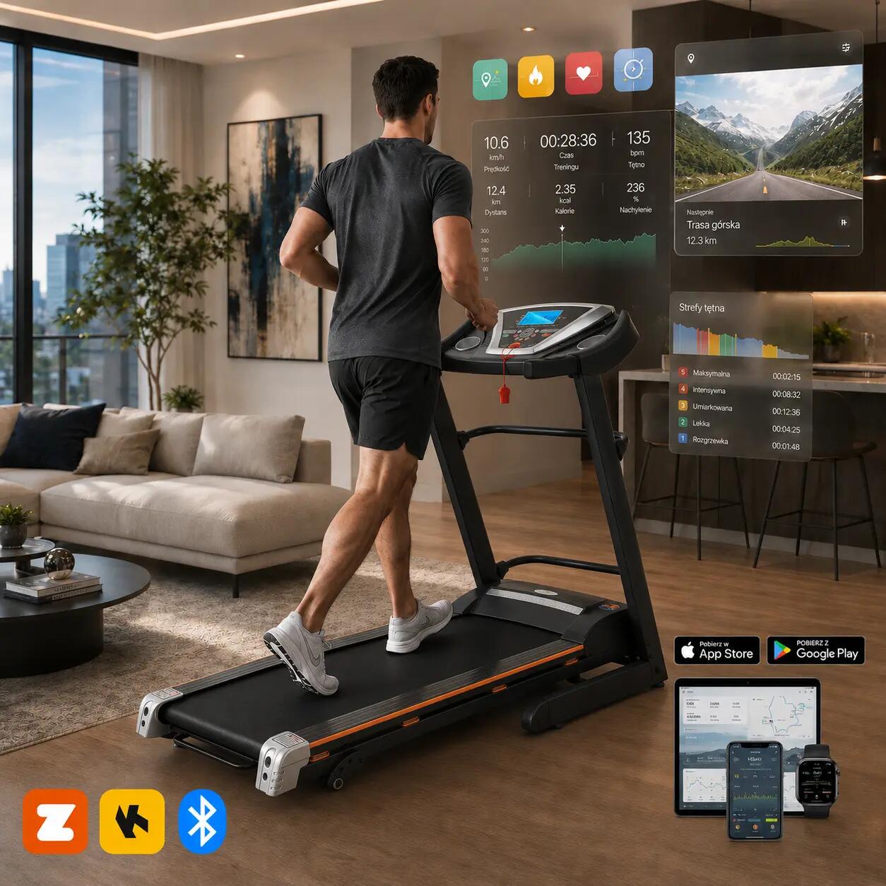 Elektrický běžecký pás Laxe Smart Eliton Corciano 2/10
