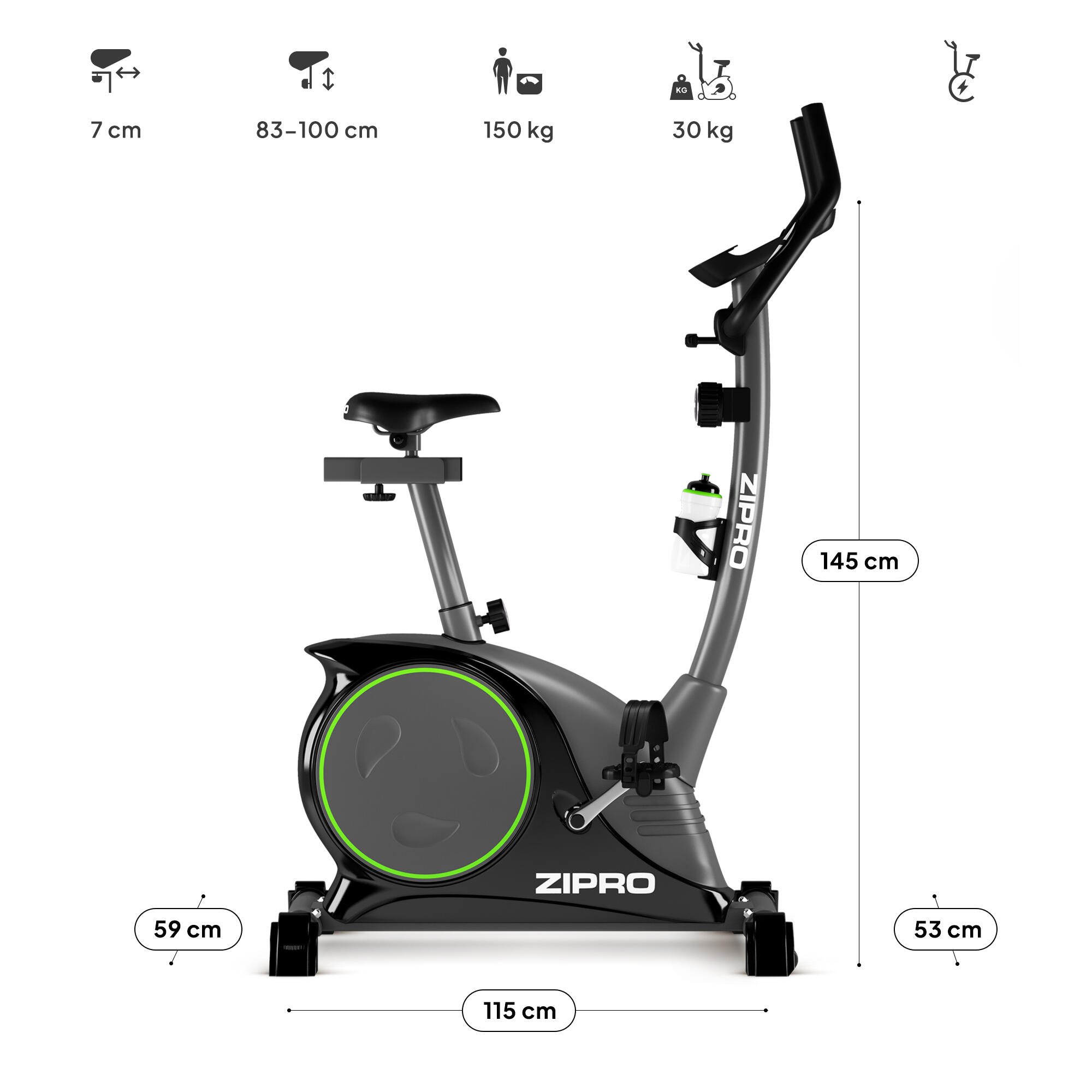 Rower stacjonarny treningowy Nitro rowerek magnetyczny 11/16